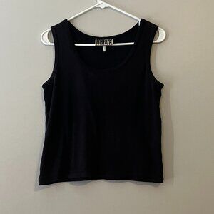 Vintage Black Cropped Tank Top